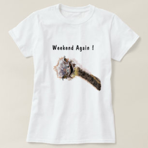 Gracioso texto de camiseta - Fin de semana de nuev