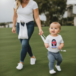 Gracioso Thuglife Penguin Baby Fine Jersey T-Shirt