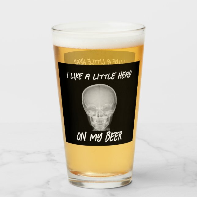 Gracioso un poco de cabeza en mi cerveza (Reverso (lleno))