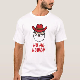 Gracioso vaquero santa vaquera camiseta gráfica