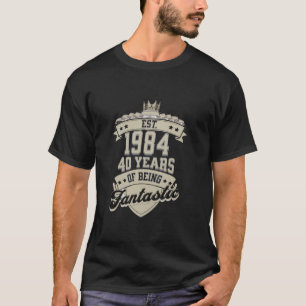 Graciosos 40 Camisetas de cumpleaños con 40 años d