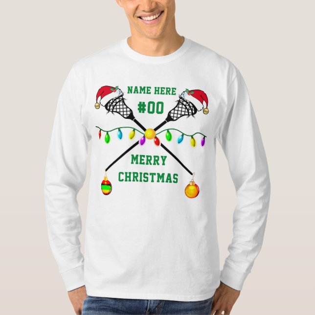 Graciosos Camisetas de Navidades personalizados, L (Anverso)