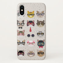 Graciosos gatos con Funda para iPhone 7 Plus Glass