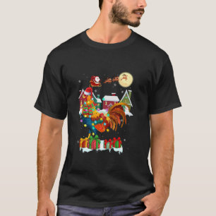 Graciosos Navidades de gallos Ugly Sweater Rooster