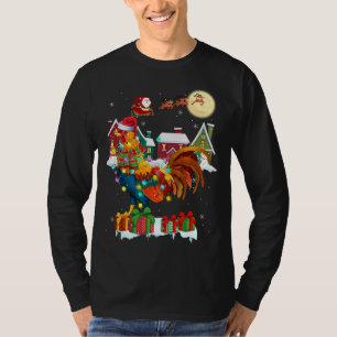 Graciosos Navidades de gallos Ugly Sweater Rooster