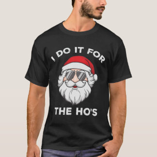Graciosos Navidades de la camiseta Santa