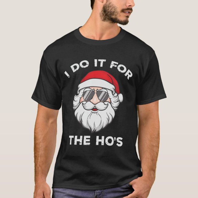 Graciosos Navidades de la camiseta Santa (Anverso)