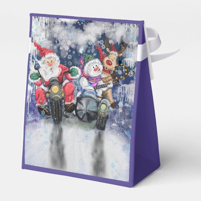 Graciosos Navidades Regalo Caja Feliz Navidad Amig (Reverso)