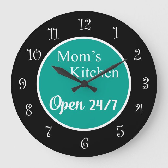Graciosos Relojes De Cocina Retro Para Mamá (Anverso)