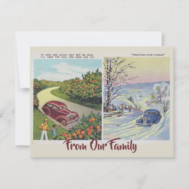 Graciosos Saludos Desde La Tarjeta De Florida (Anverso)