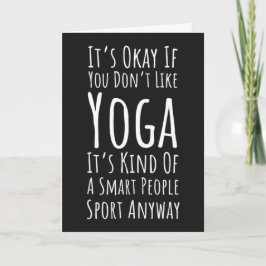 Graciosos tarjetas de yoga para la paz, como un ho