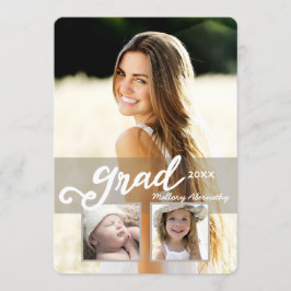 Grad2016 Invitación de graduación de fotografía Ch