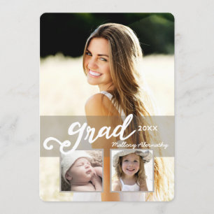 Grad2016 Invitación de graduación de fotografía Ch