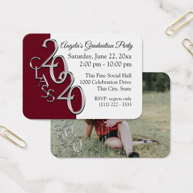 Grad Fiesta Mini Pocket Photo Insert Card 2020 (Oficina)