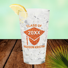 Grad Glam Naranja Cap Elegant Felicitaciones