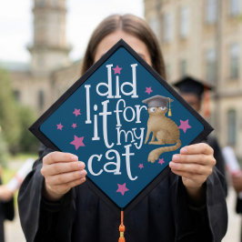 Grad Grad Funny Lo Hizo Por Mi Gato Turquesa Blanc