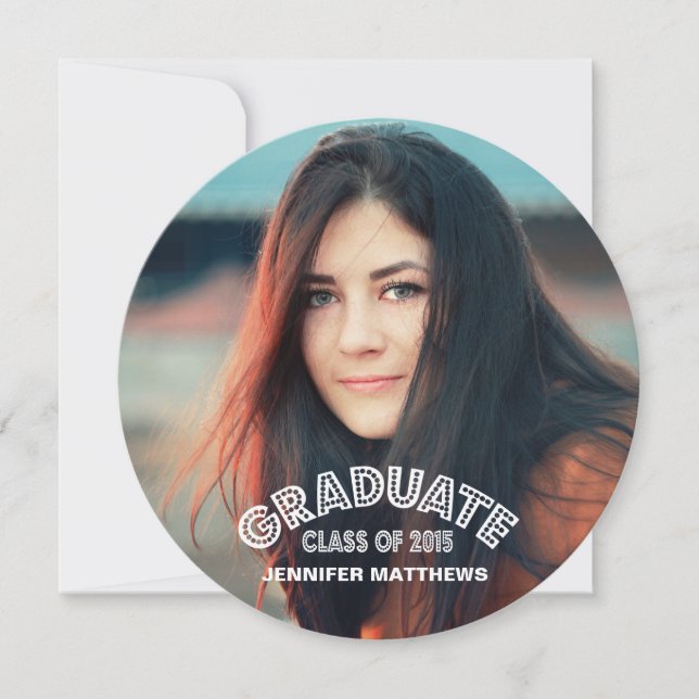 GRAD MODERNO | INVITACIÓN DE LA PARTE DE GRADUACIÓ (Anverso)