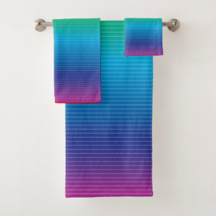 Gradación de color con toalla de líneas
