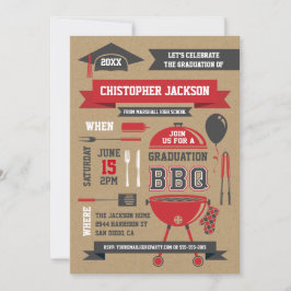Gradación Rústica Invitación BBQ II