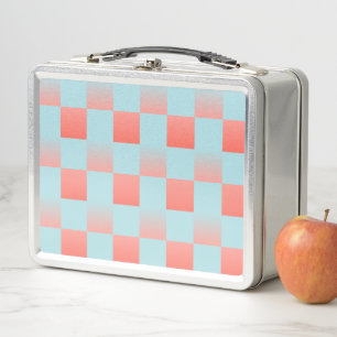Gradiente a cuadros con estilo polvo azul coral ro