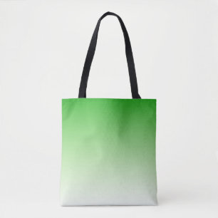 Gradiente Bolsa de tote verde oscuro a verde claro