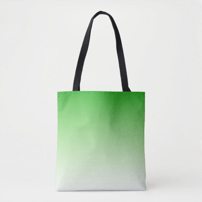 Gradiente Bolsa de tote verde oscuro a verde claro (Anverso)