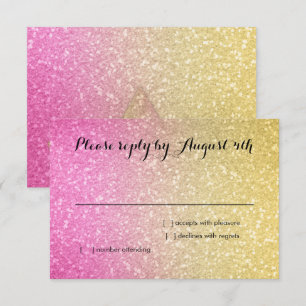 Gradiente Brillante RSVP Rosa Fuerte