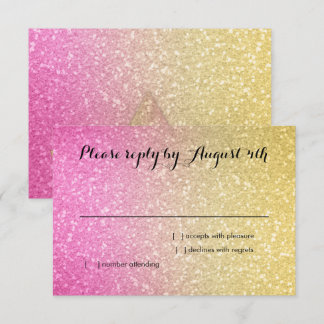 Gradiente Brillante RSVP Rosa Fuerte