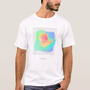 Gradiente colorido Resumen tipografía camiseta