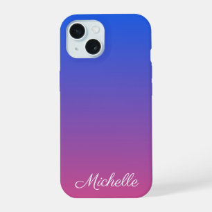 Gradiente de color azul y rosado personalizado