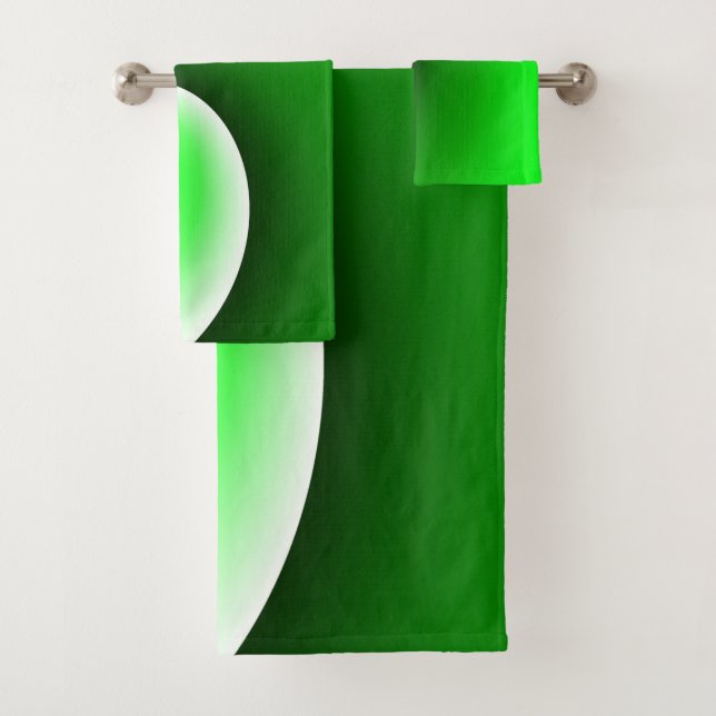 Gradiente de espiral blanca verde (In situ)