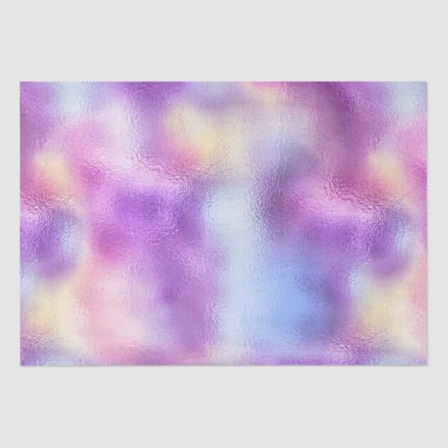 Gradiente de lámina iridiscente púrpura elegante (Anverso)