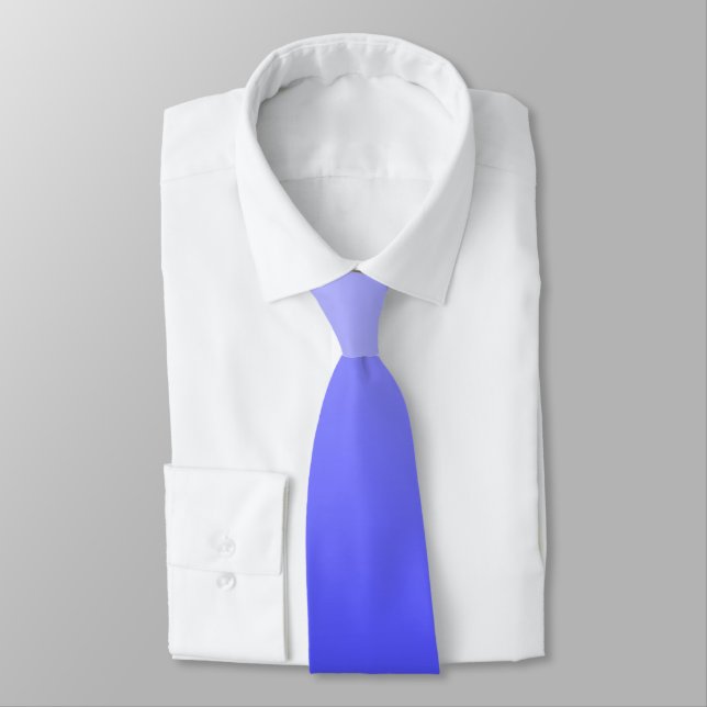Gradiente de matiz azul de corbata masculina (Atado)
