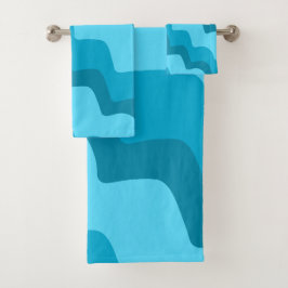 Gradiente de ondas oceánicas onduladas azules