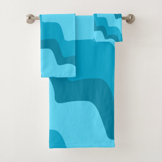 Gradiente de ondas oceánicas onduladas azules (In situ)