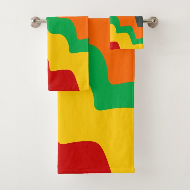 Gradiente de ondas oceánicas onduladas de colores  (In situ)