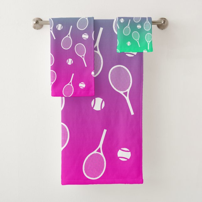 Gradiente de patrón de raquetas de tenis retro bla (In situ)