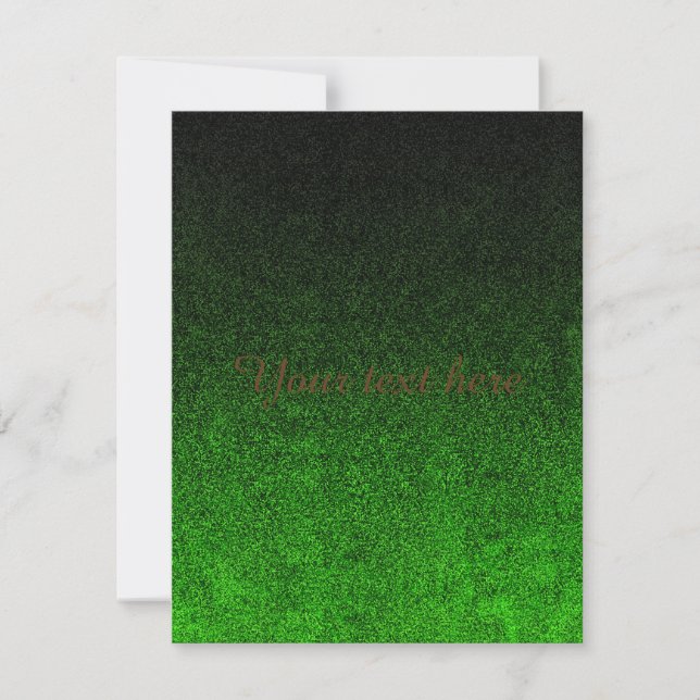 Gradiente de Purpurina negro y verde (Anverso)