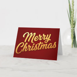 Gradiente dorado Navidad alegre con letra script r