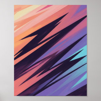 Gradiente geométrico dinámico - Arte abstracto mod