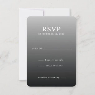 Gradiente Gris Moderno RSVP
