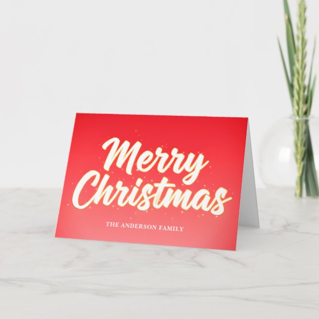 Gradiente Moderno de Navidad Alegre y de Moda (Anverso)