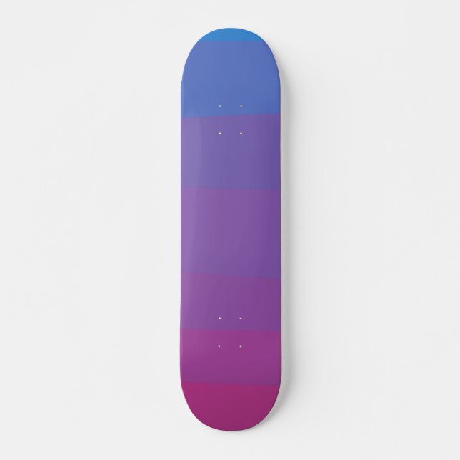 Gradiente morado azul Skateboard (Anverso )