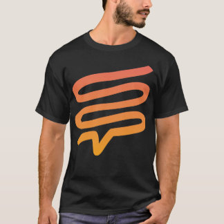 Gradiente naranja oscuro a ligero de la camiseta #