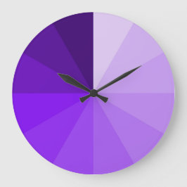 gradiente púrpura oscuro moderno y reloj de pared