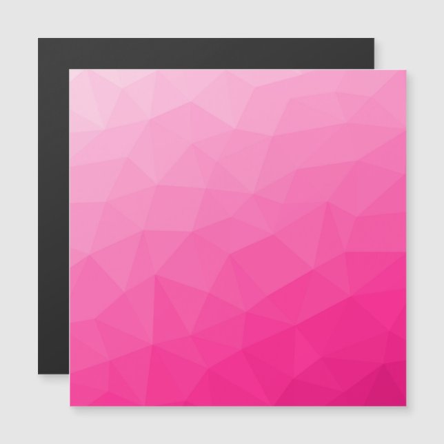 Gradiente rosa caliente Patrón de malla geométrica (Anverso/Reverso)