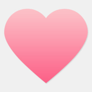 Gradiente rosado de Pegatinas del corazón