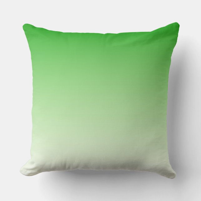 Gradiente Verde oscuro a Verde claro almohada de l (Anverso)