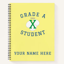 Grado A Estudiante - No Huevos - Cuaderno Amarillo