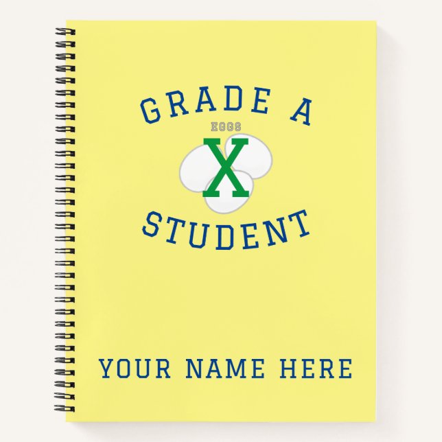 Grado A Estudiante - No Huevos - Cuaderno Amarillo (Anverso)